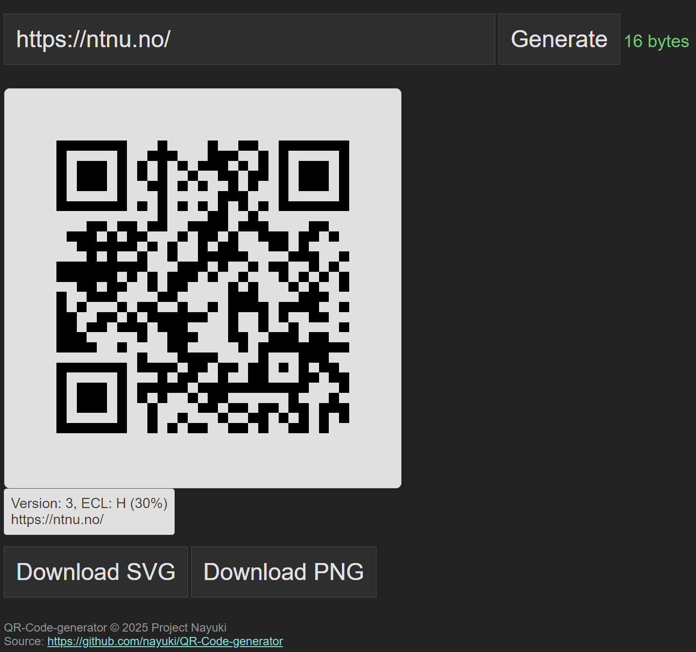 QR Code Generator